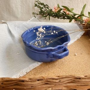 Purple/Blue Stoneware Casserole Baking  Dish